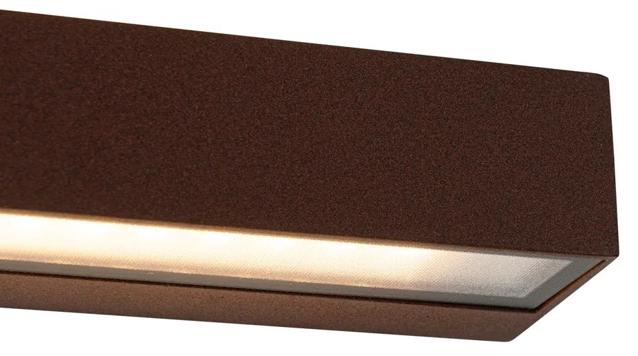Buitenlamp Industriële wandlamp roestbruin incl. LED IP65 - Steph Modern IP65 Buitenverlichting