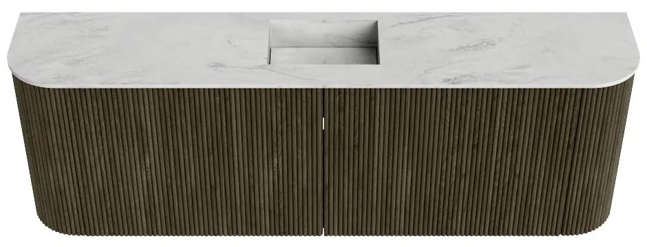Mondiaz Joya DLux 125cm toiletmeubel ronding links/rechts shadow met wastafel faye midden 1 kraangat opalo