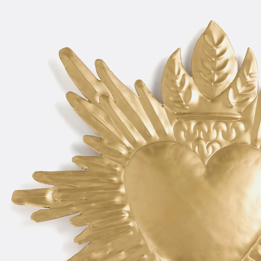 Wanddecoratie ex-voto in messing, Strakaza