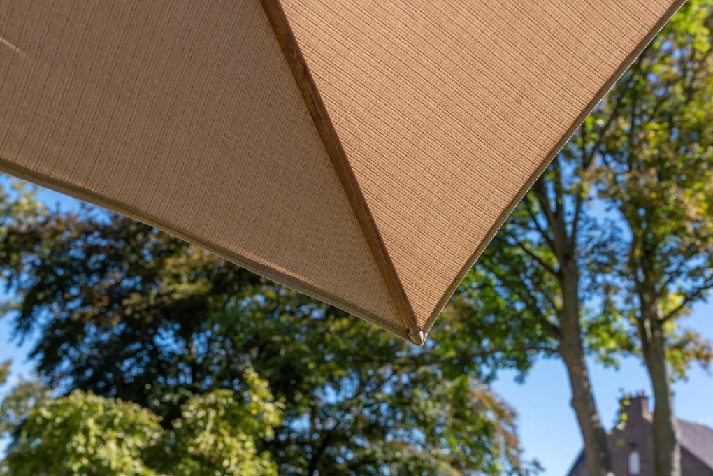 4-Seasons Outdoor Azzurro stokparasol 200x300 cm - Woodlook/Sand