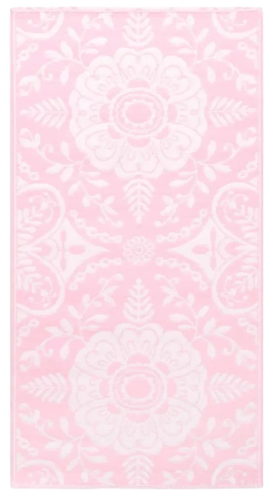 vidaXL Buitenkleed 160x230 cm PP roze
