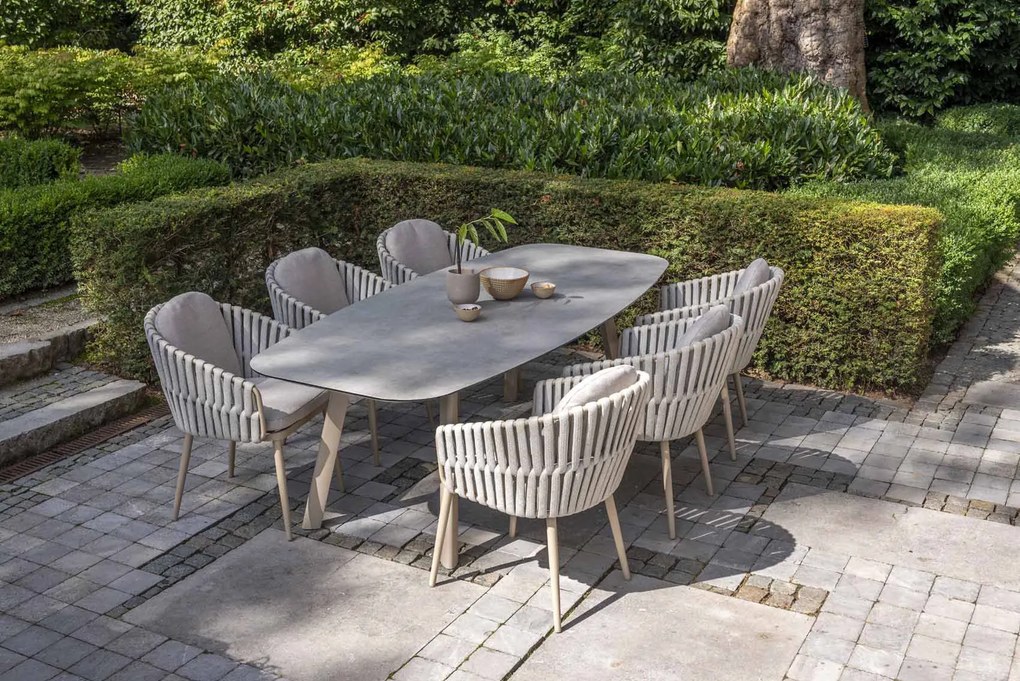 Taste by 4 Seasons Eva tuinstoel latte SALE Tuinstoel beige weerbestendig