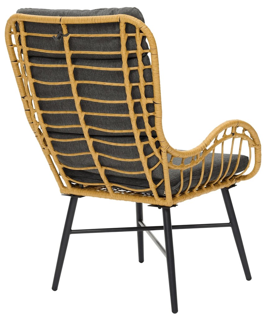 The Outsider Stoel-Bank Loungeset - Milou - Wicker - Grijs - The Outsider