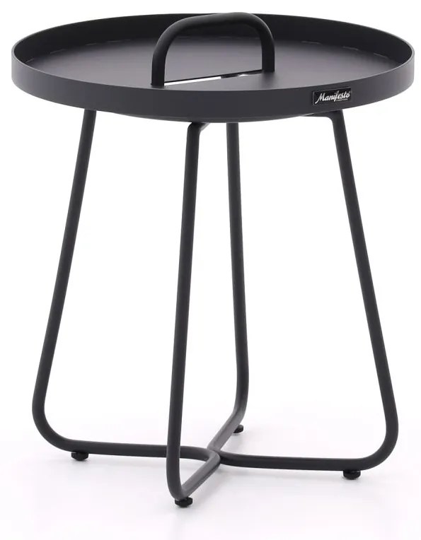 Bijzettafel tuin Manifesto  | Rond  | Tuintafel Aluminium | Ø44cm | Kees Smit Tuinmeubelen