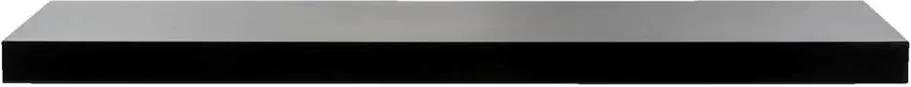 Wandplank hoogglans zwart - 3,8x80x23,5 cm - Leen Bakker