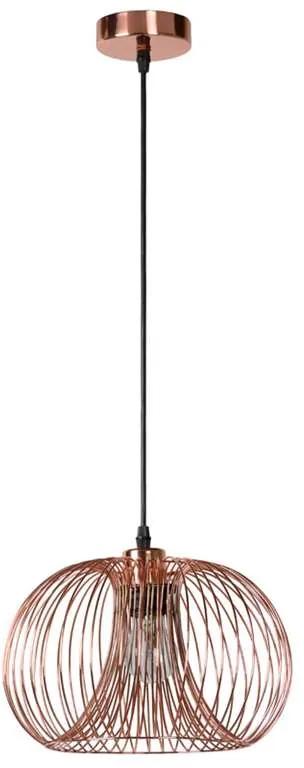 Lucide hanglamp Vinti - Ø30 cm - rood koper - Leen Bakker