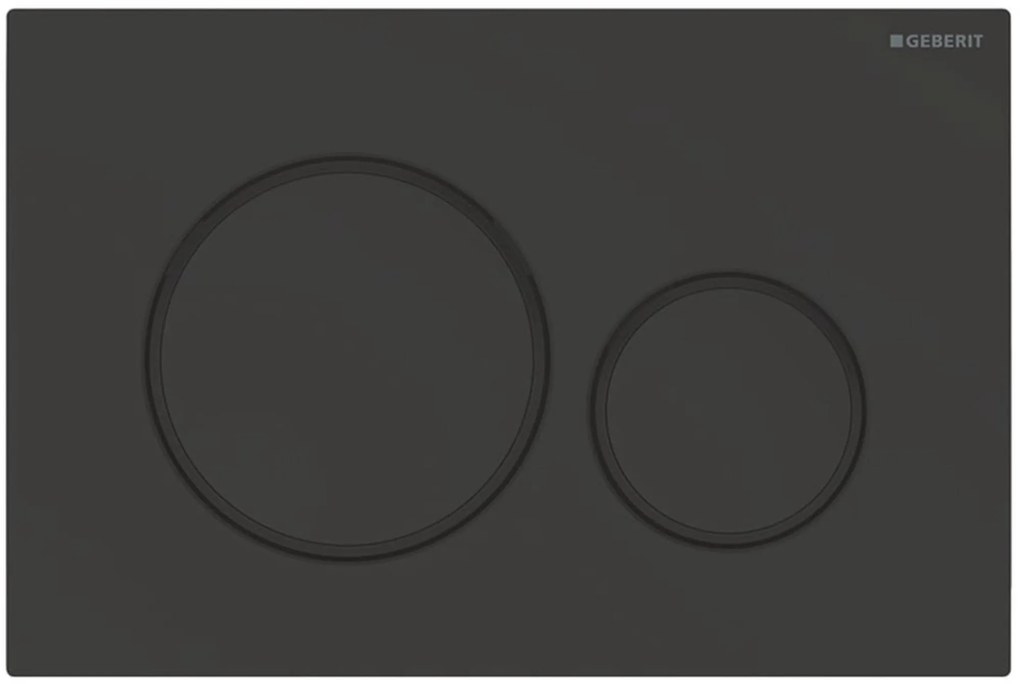 Geberit Sigma 20 bedieningspaneel mat zwart voor Sigma reservoirs 8cm (UP720) en 12cm (UP320)