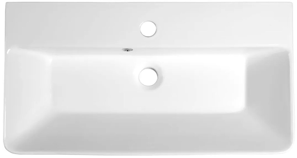 Sapho Thalie wastafel 70x37cm wit glans