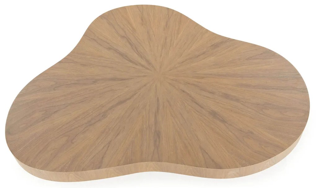 Eleonora Bobbie Grote Salontafel Organisch Lichtbruin - 150 X 110cm.