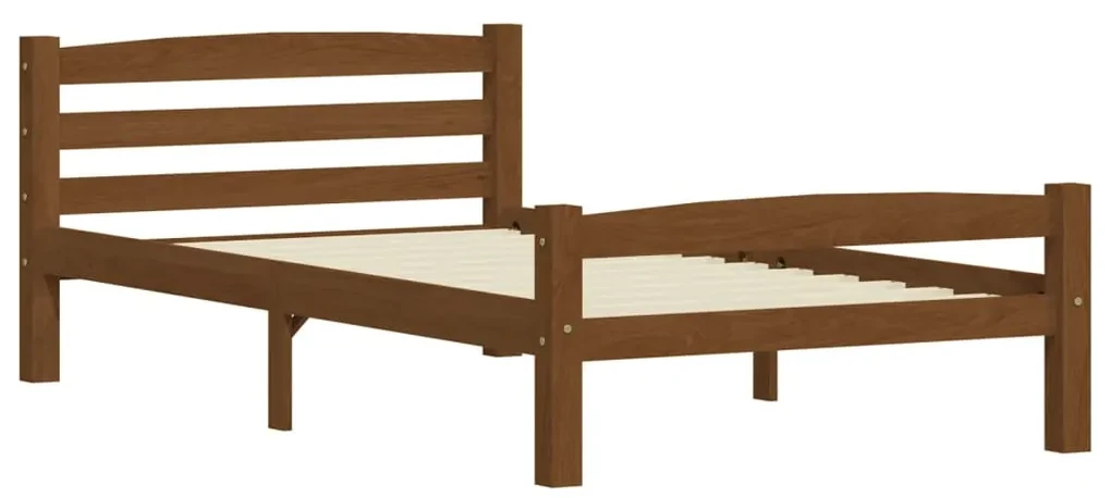 vidaXL Bedframe met 2 lades massief grenenhout honingbruin 100x200 cm