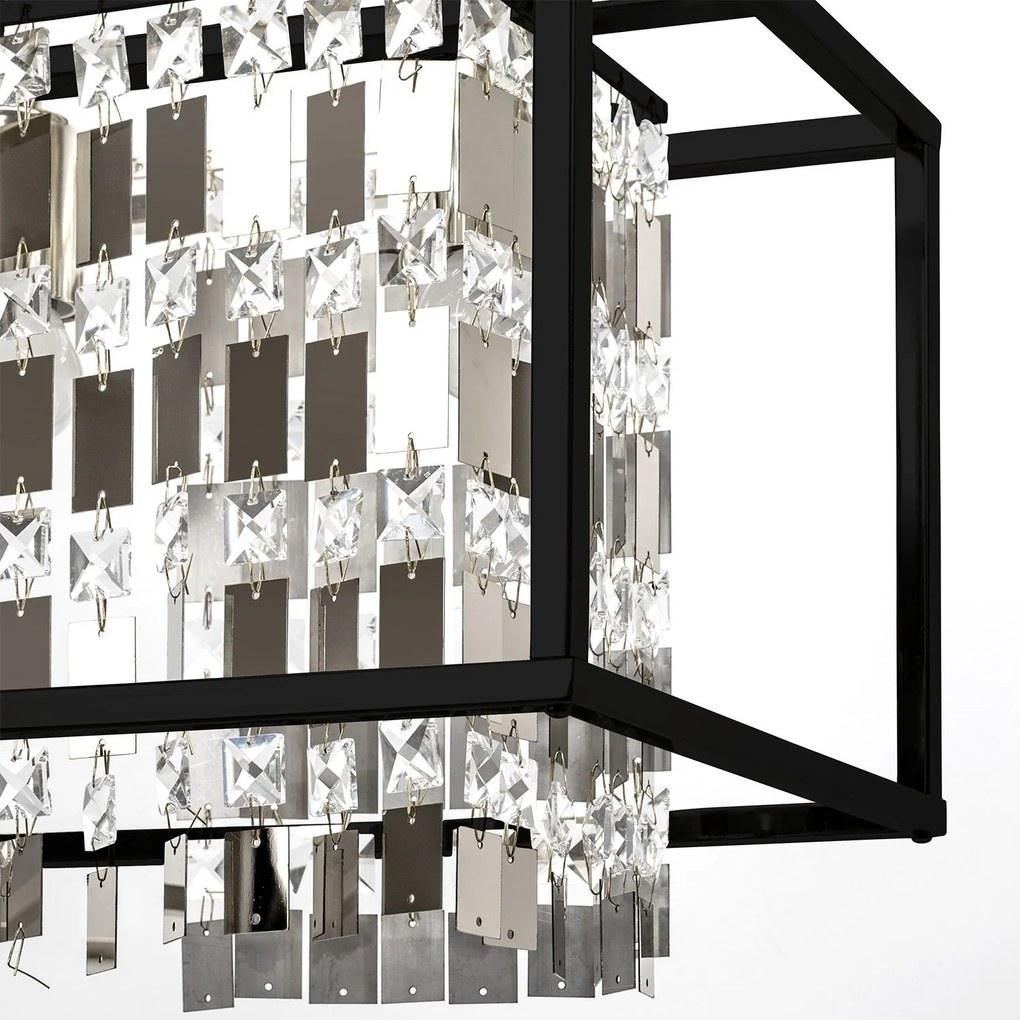 Hangende kristallen lamp APP1112-4CP Zwart