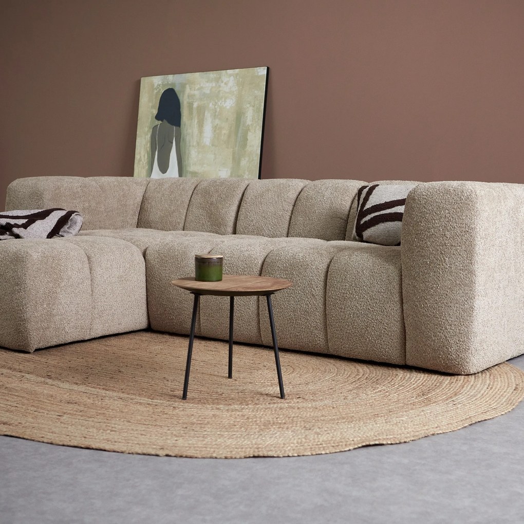 Design Bank Beige Hoek Links