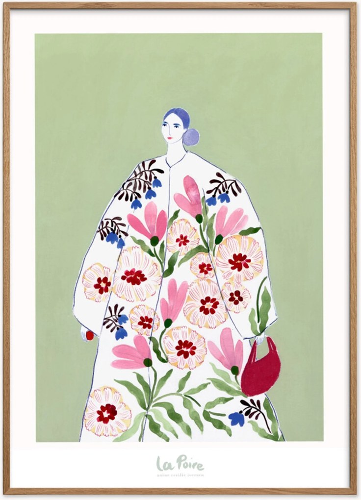 Ingelijste digitale print Festive Coat