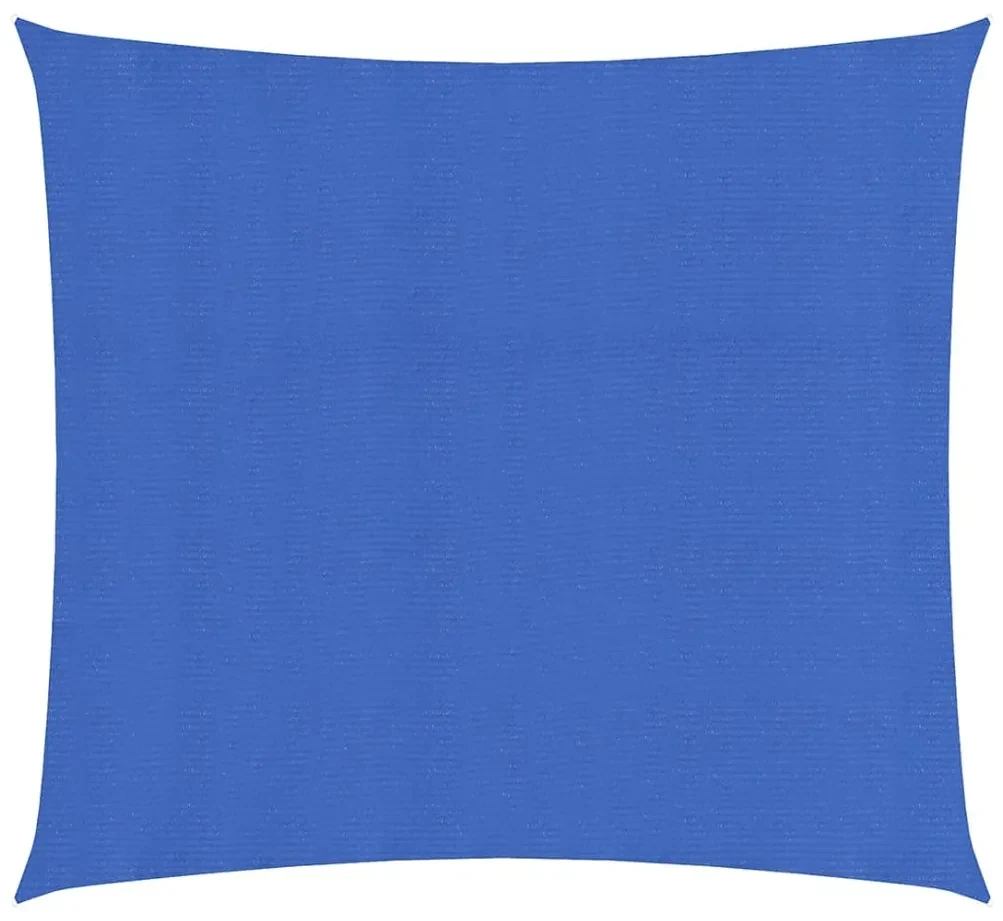 vidaXL Zonnezeil 160 g/m² 2,5x2,5 m HDPE blauw