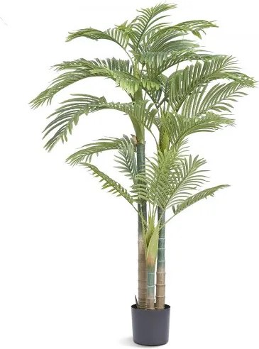 VEVOR Kunstmatige Gouden Fruitpalm 1030x1030x1981mm Kunstplant PE Kunstplanten Plastic Planten in Pot Geurloos Waterdicht Ideaal voor Decoratie van Slaapkamer Studeerkamer Woonkamer