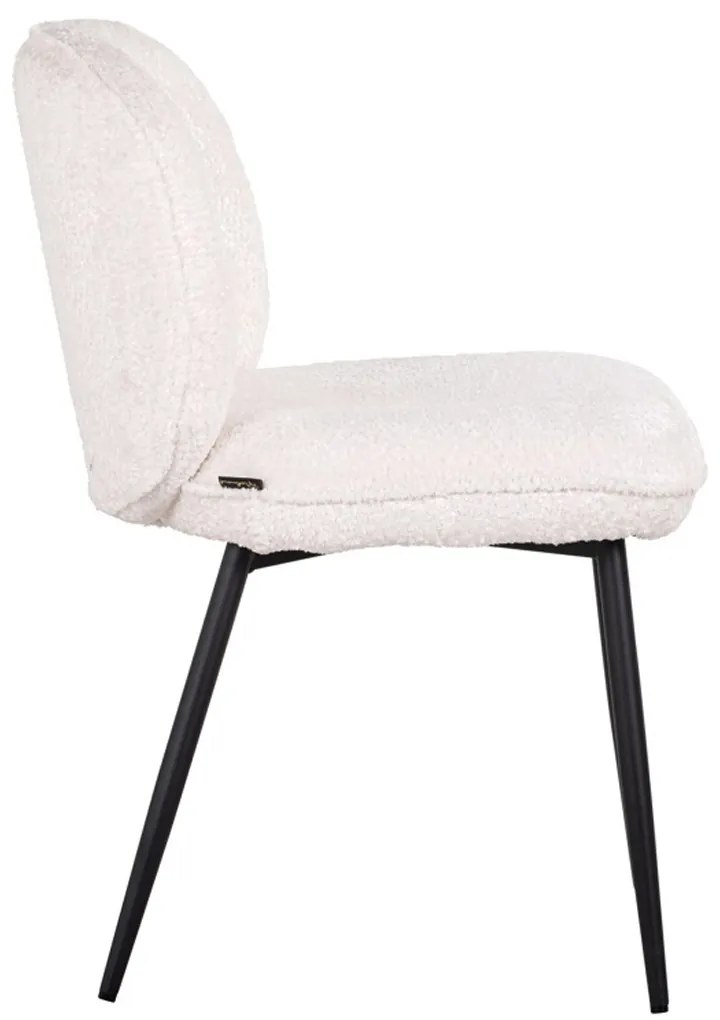 Richmond Interiors Kiki Luxe Eetkamerstoelen Teddy Wit (set Van 2)