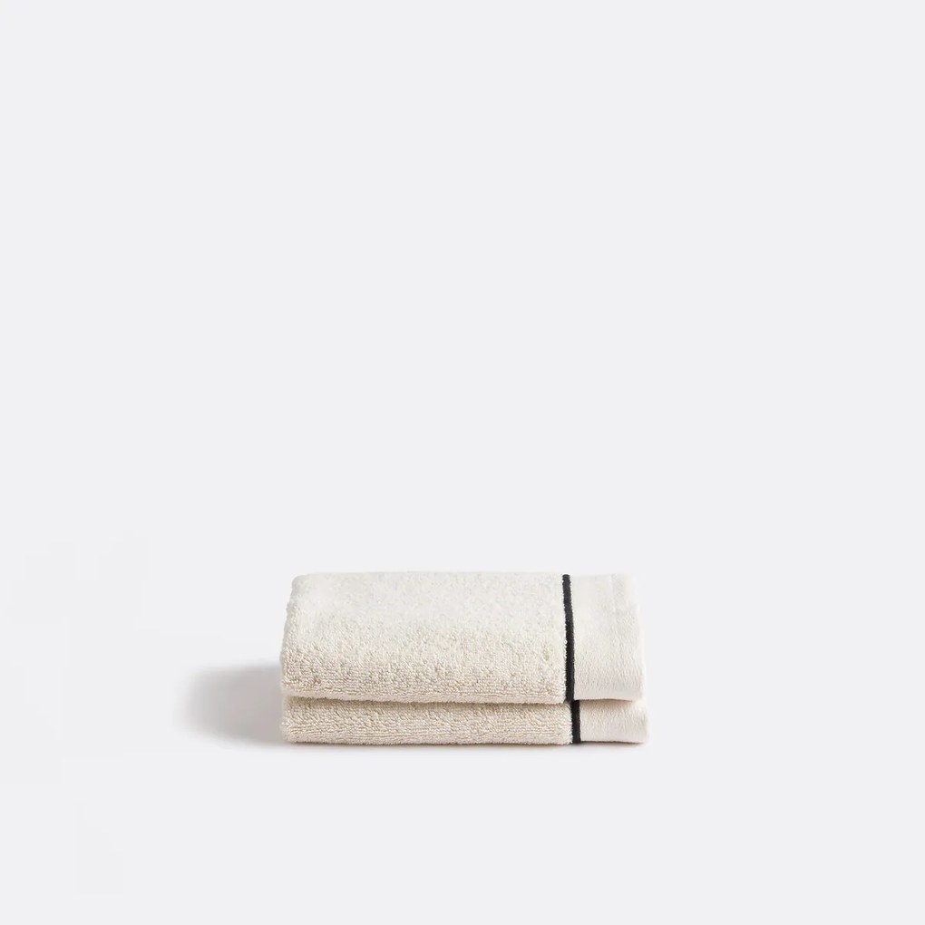 Set van 2 gastendoekjes, gekamd katoen 675g/m², Victor