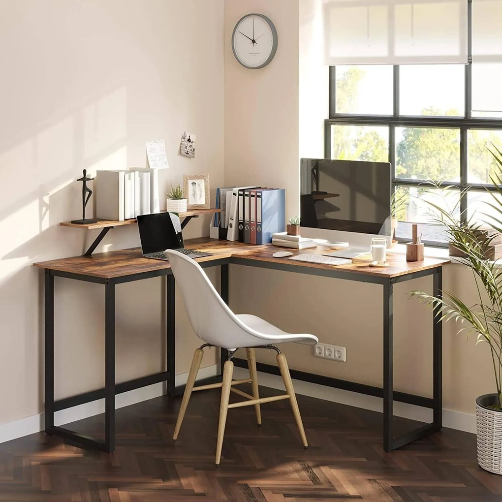 Hoekbureau Ludo met monitorstandaard | BOSTIC