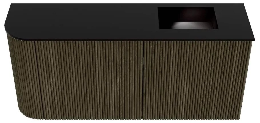 Mondiaz Joya 90cm toiletmeubel ronding links shadow met wastafel faye rechts zonder kraangat urban