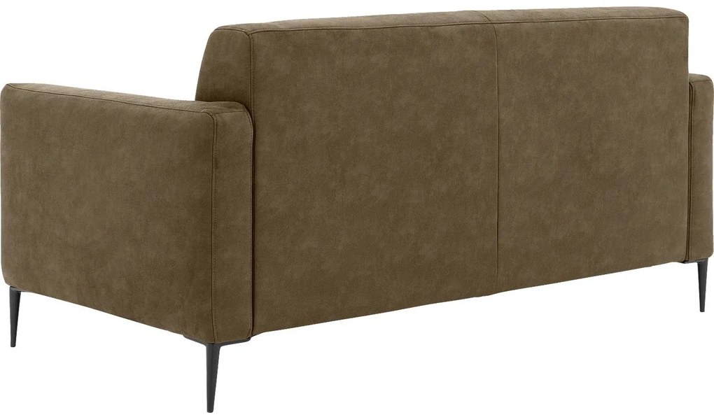 Goossens Key West groen, micro leer, 2,5-zits, modern design