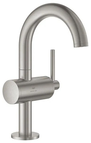 Grohe Atrio M-size wastafelmengkraan push open supersteel 24363DC0