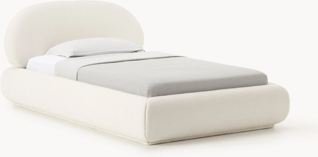 Teddy gestoffeerd eenpersoonsbed Alba