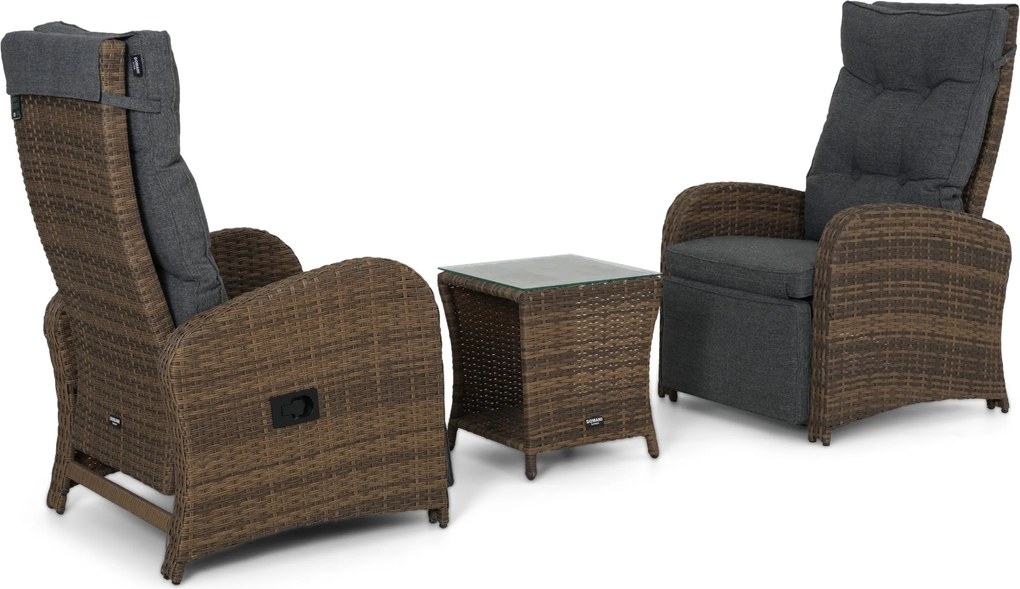 Bistroset   Wicker Taupe Domani Furniture Relaxa