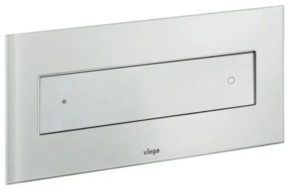 Viega Visign for style 12 bedieningsplaat helder glas lichtgrijs 687854