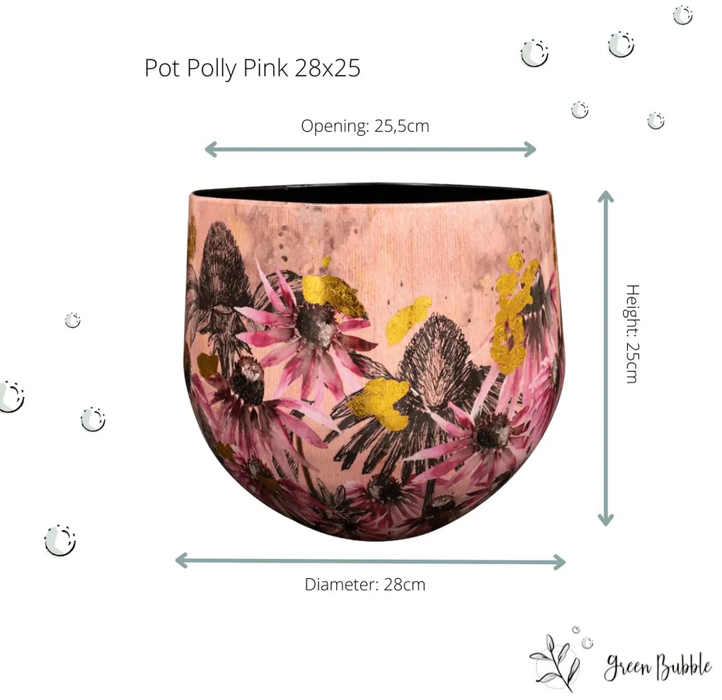 Designed by Lammie Pot Polly roze