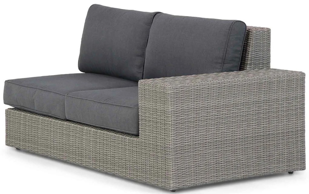 Hoek loungeset 5 personen Wicker Grijs  Garden Collections Oxford/Seaside