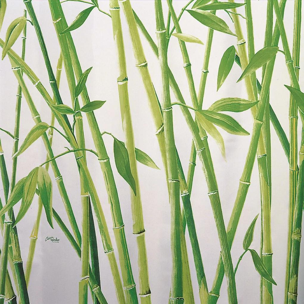 Douchegordijn Allibert Spirella Bambus groen 180x200cm