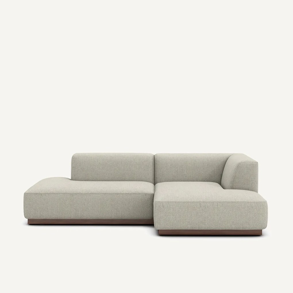 Rechte hoekbank in tweed, JACOPO