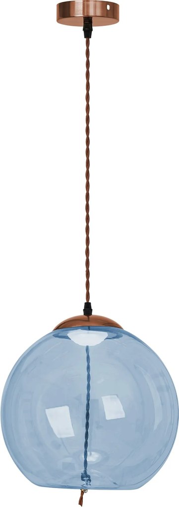 LED Plafondlamp Hangend Glas Blauw APP445-CP