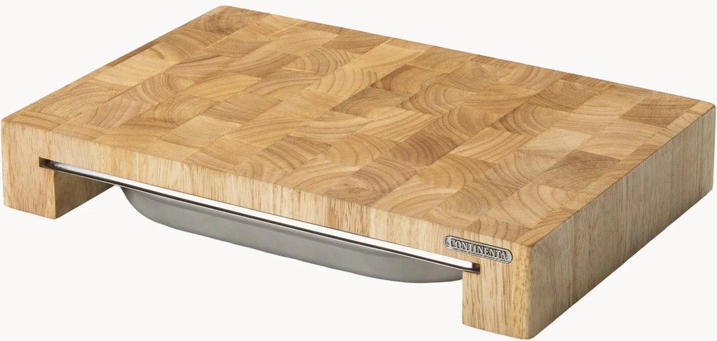 Snijplank Ginevra van rubberhout met lade, 2-delig