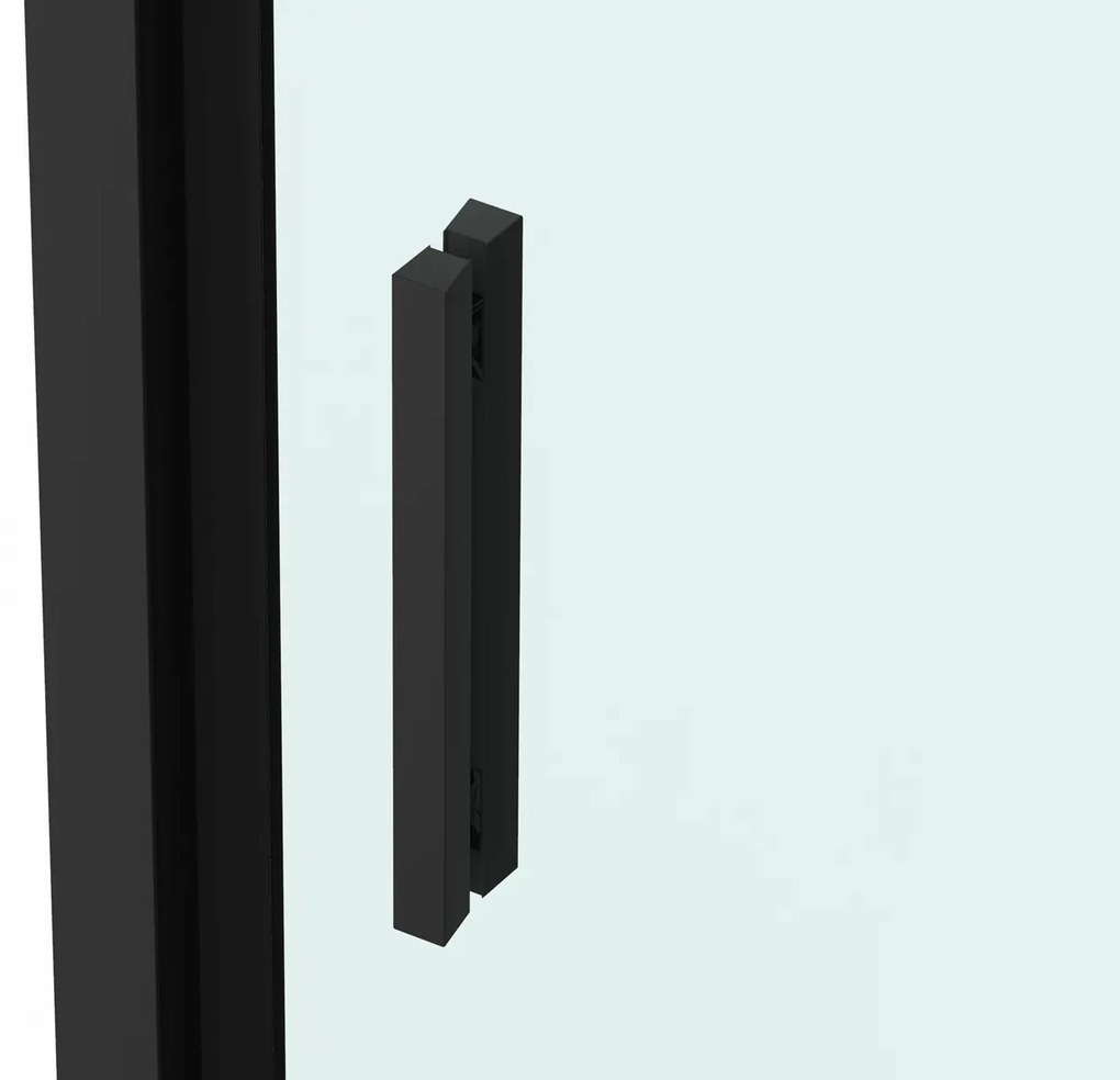 Badstuber Onda douchecabine 80x80cm zwart mat