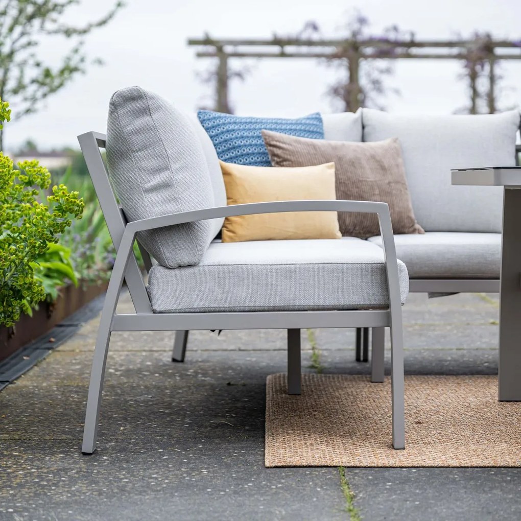 Garden Impressions Cameron lounge dining set 3-delig rechts - valley sand