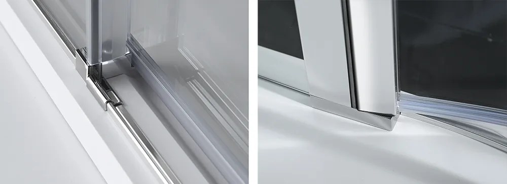 Polysan Zoom Line pendeldeur 120cm chroom