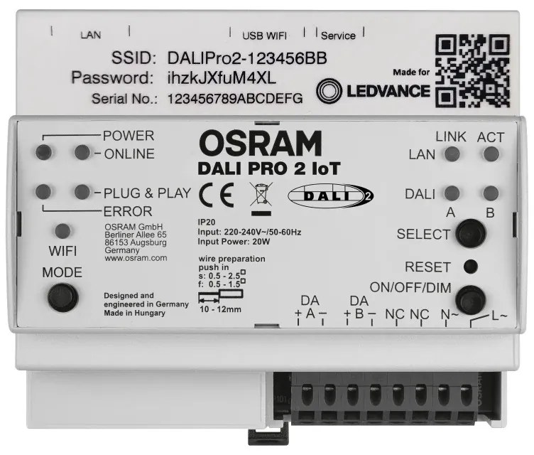 Osram Lichtregelsysteemcomponent |  dali pro 2 iot ldvv 2 iot