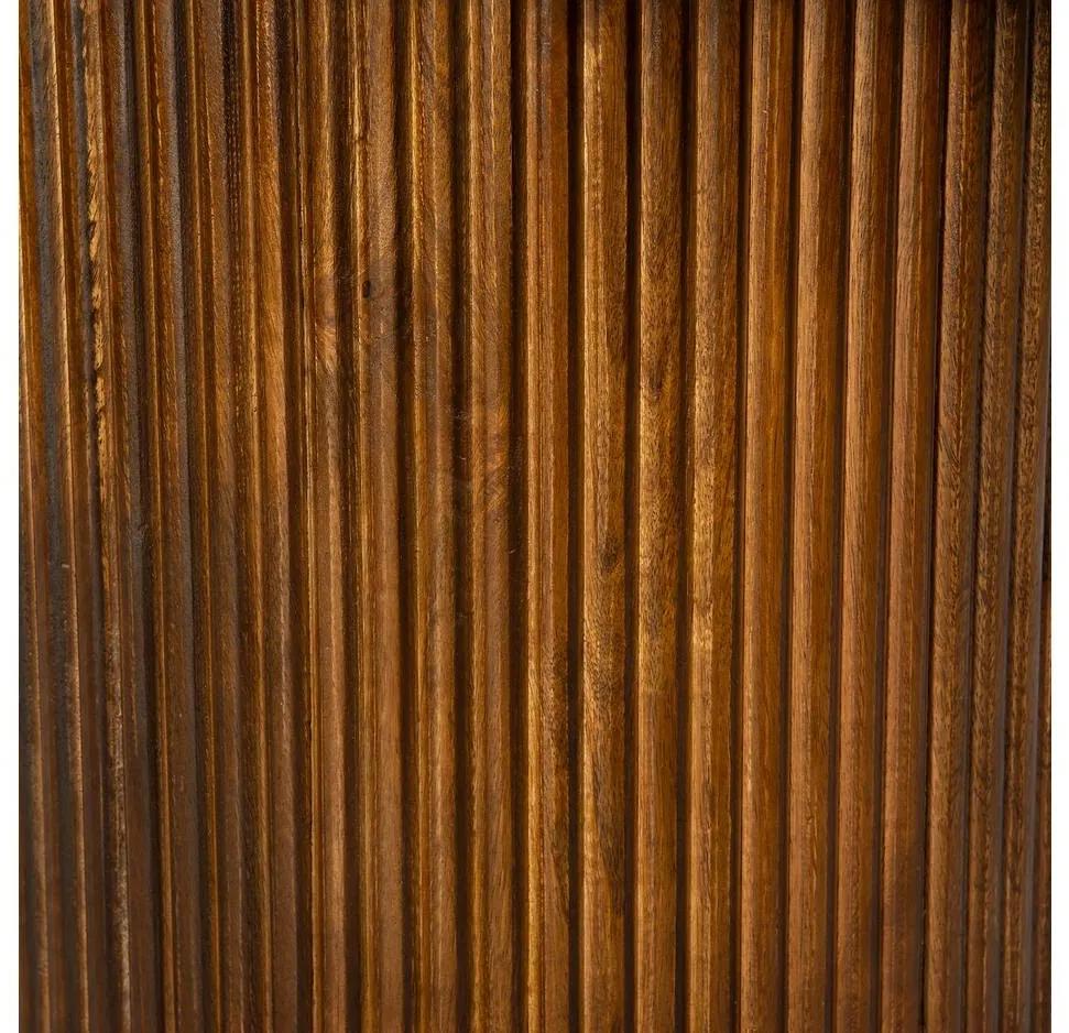 Goossens Excellent Salontafel Ensemble rond, hout mango bruin, stijlvol landelijk, 75 x 45 x 75 cm