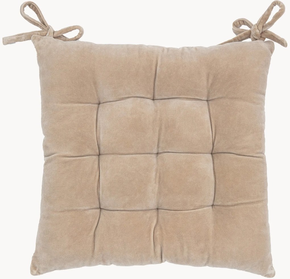 Fluwelen stoelkussen Cozy