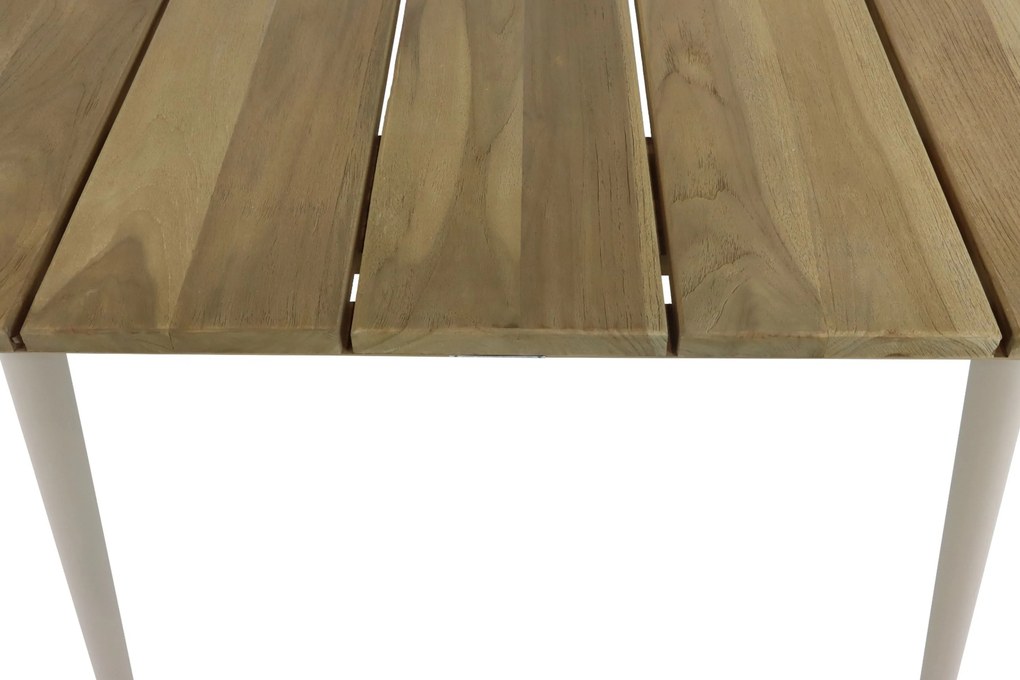 Dining Tuintafel rechthoekig 240 x 100 cm Aluminium/teak Taupe Montana