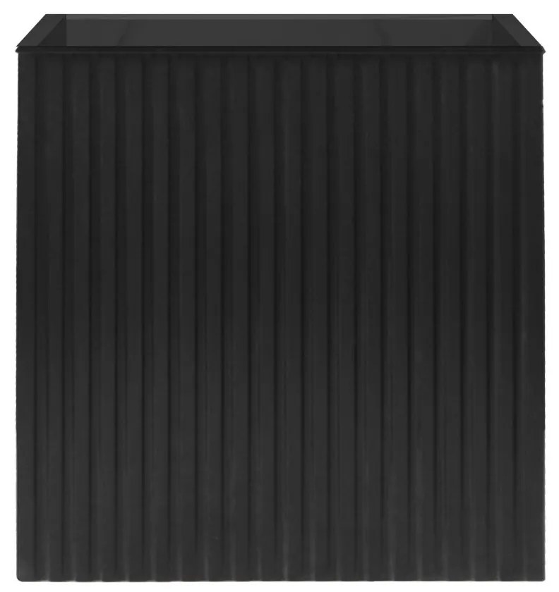 SaniGoods Mika toiletmeubel met ribbelfront 40x22.3x50cm zwart