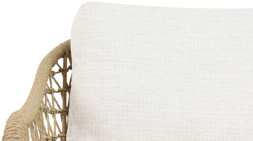 Hoek loungeset 6 personen Aluminium/Wicker Taupe Coco Bali