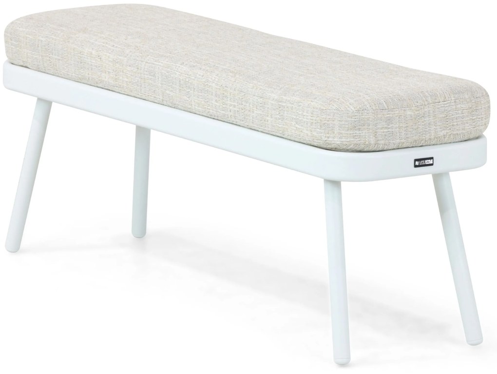 Dining Loungeset 7 personen Aluminium/rope Wit  Lifestyle Garden Furniture Cordani