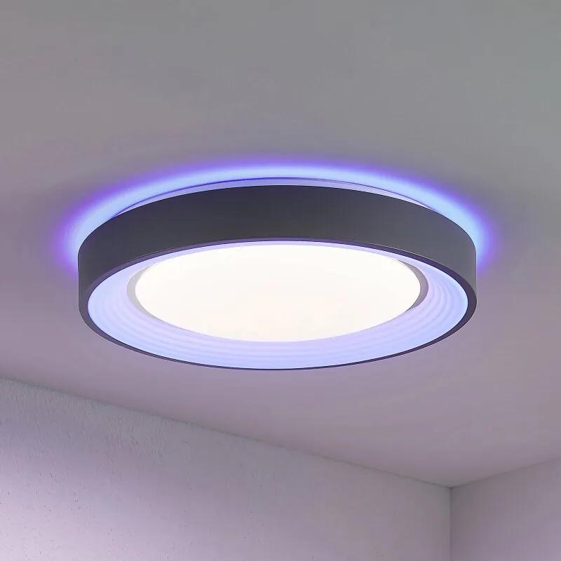 Lindum LED plafondlamp, RGB, CCT, dimbaar - lampen-24