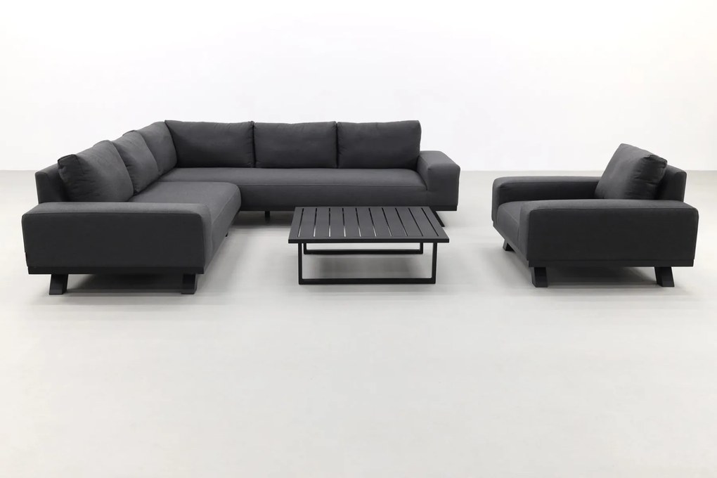 Barcelona/Cuba Sunbrella loungeset - Sooty - 4-delig - incl. loungestoel OP=OP