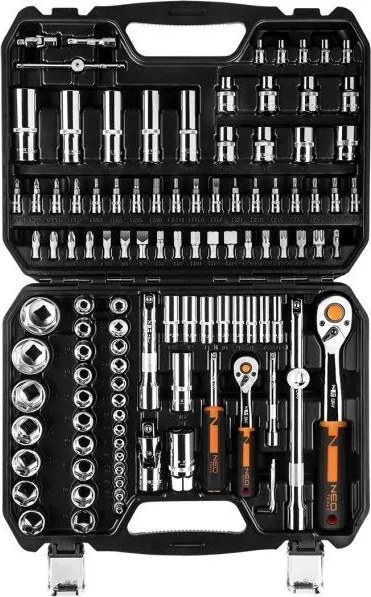 NEO Doppenset 1/4"-1/2"110 Delig 10-066