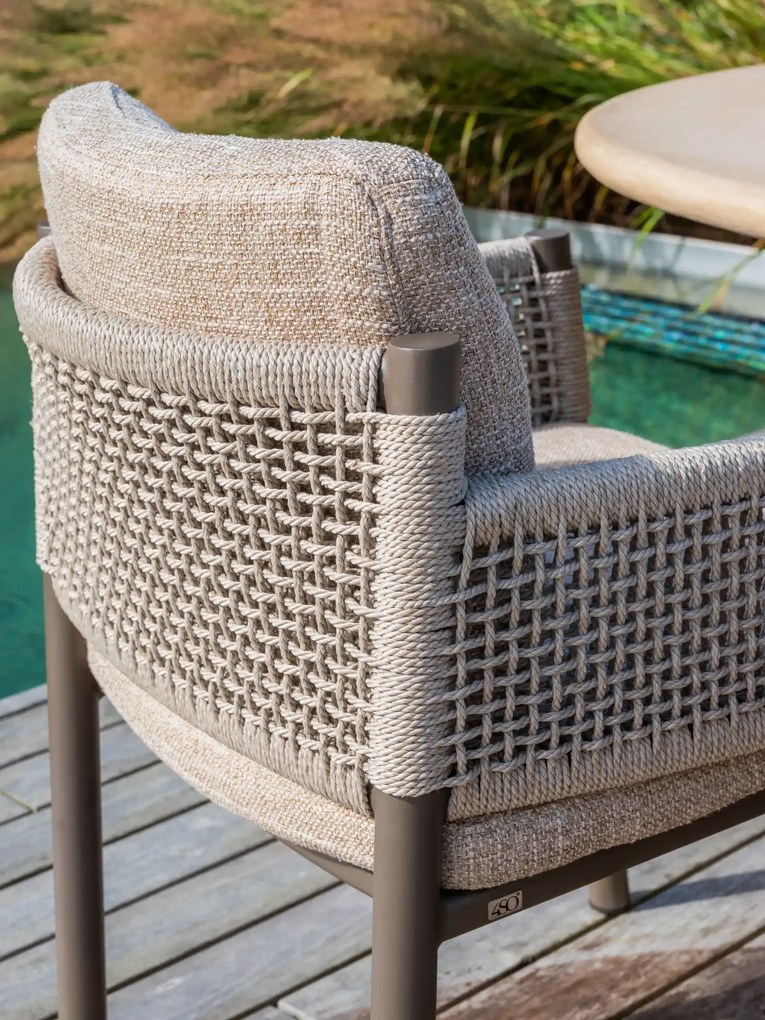 4 Seasons Outdoor Savanne tuinstoel terre Tuinstoel   bruin weerbestendig