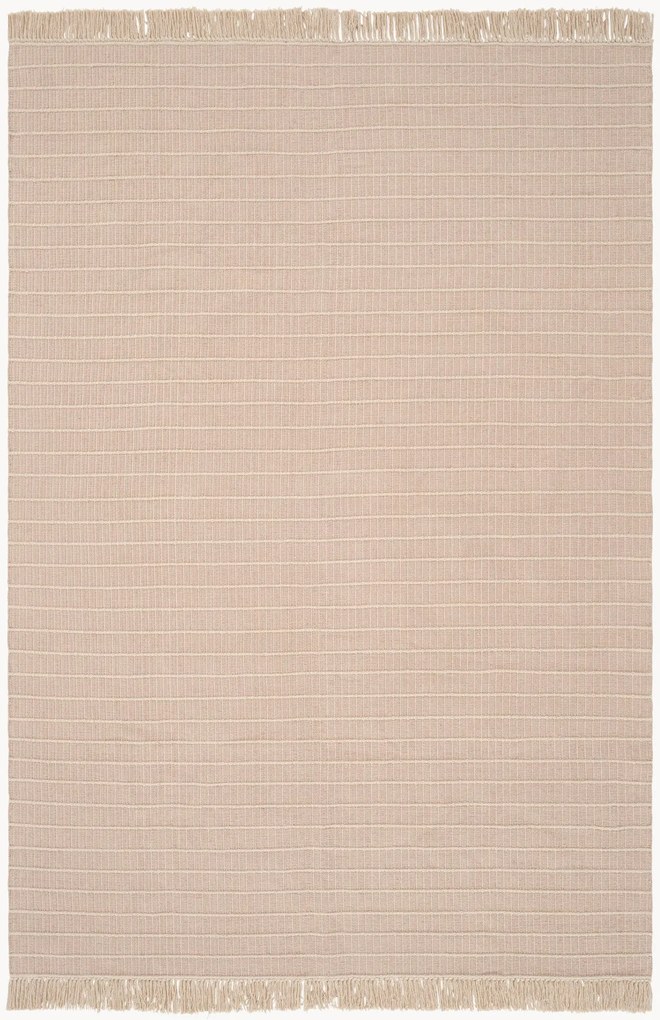 Handgetuft laagpolig vloerkleed Irma met strepen