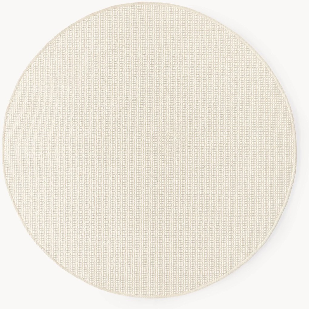 Rond wollen vloerkleed Amaro, handgeweven